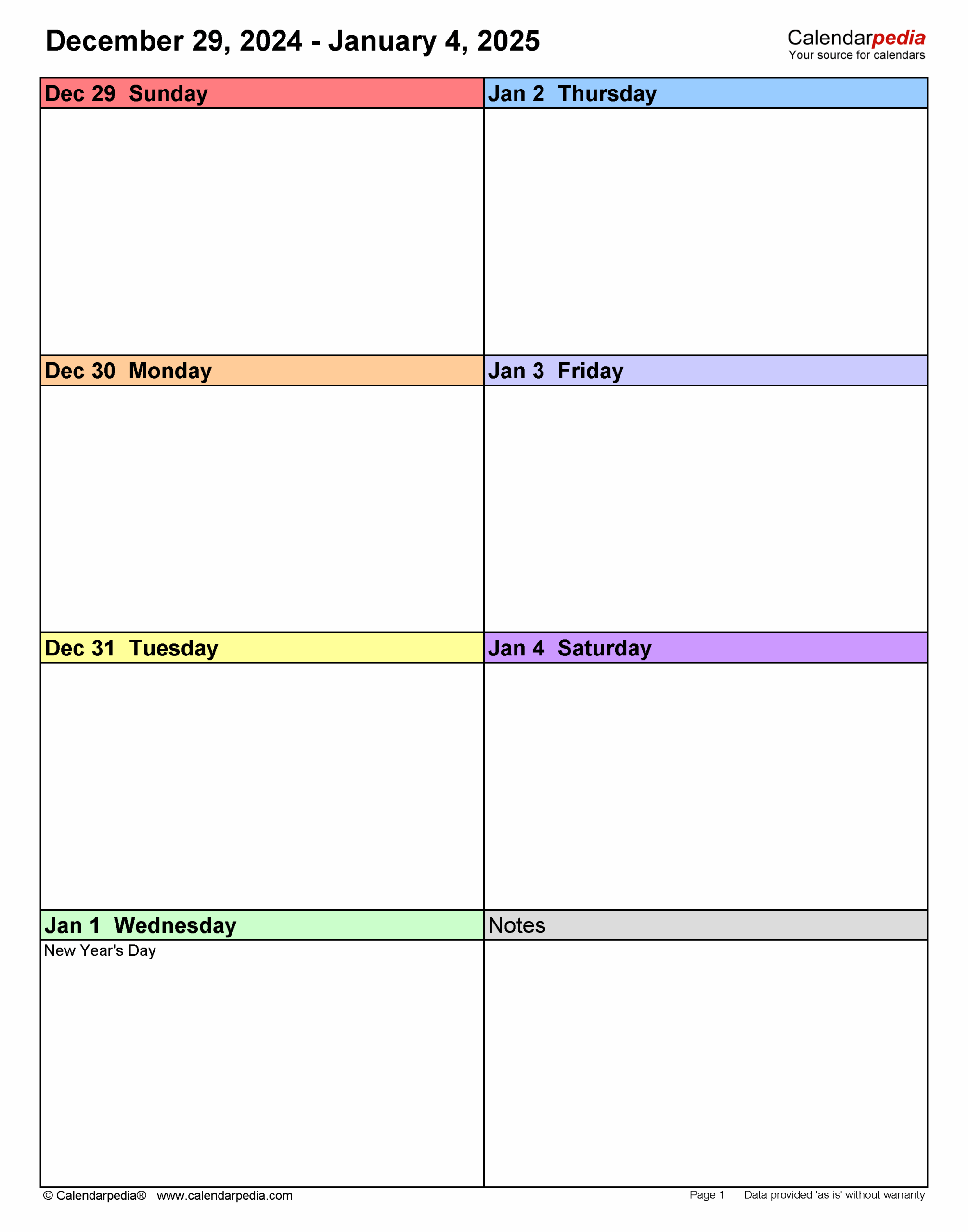 Free Printable Calendar 2025 Week Starting Monday