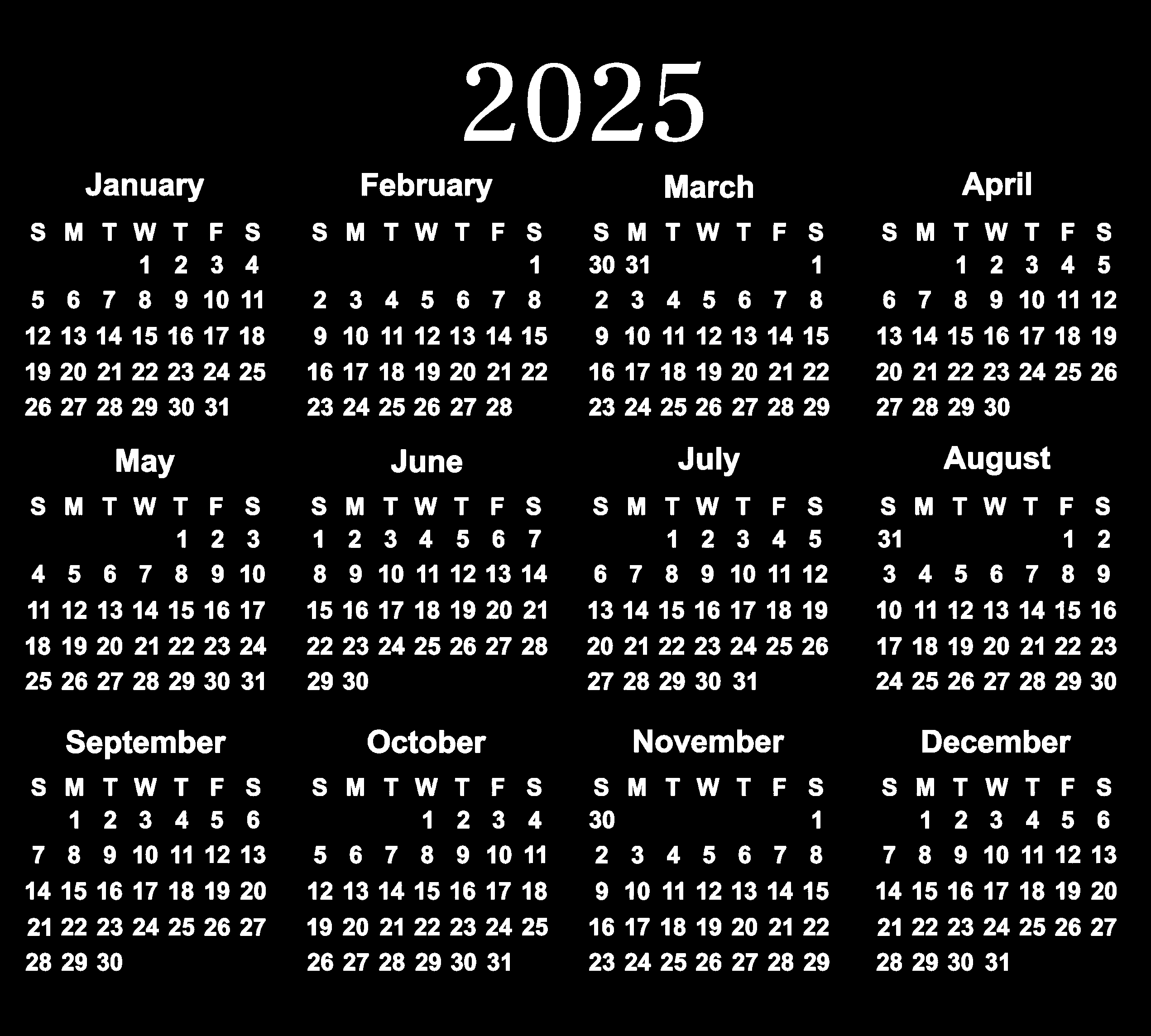 Yearly Printable Calendars For Free My Calendar Land