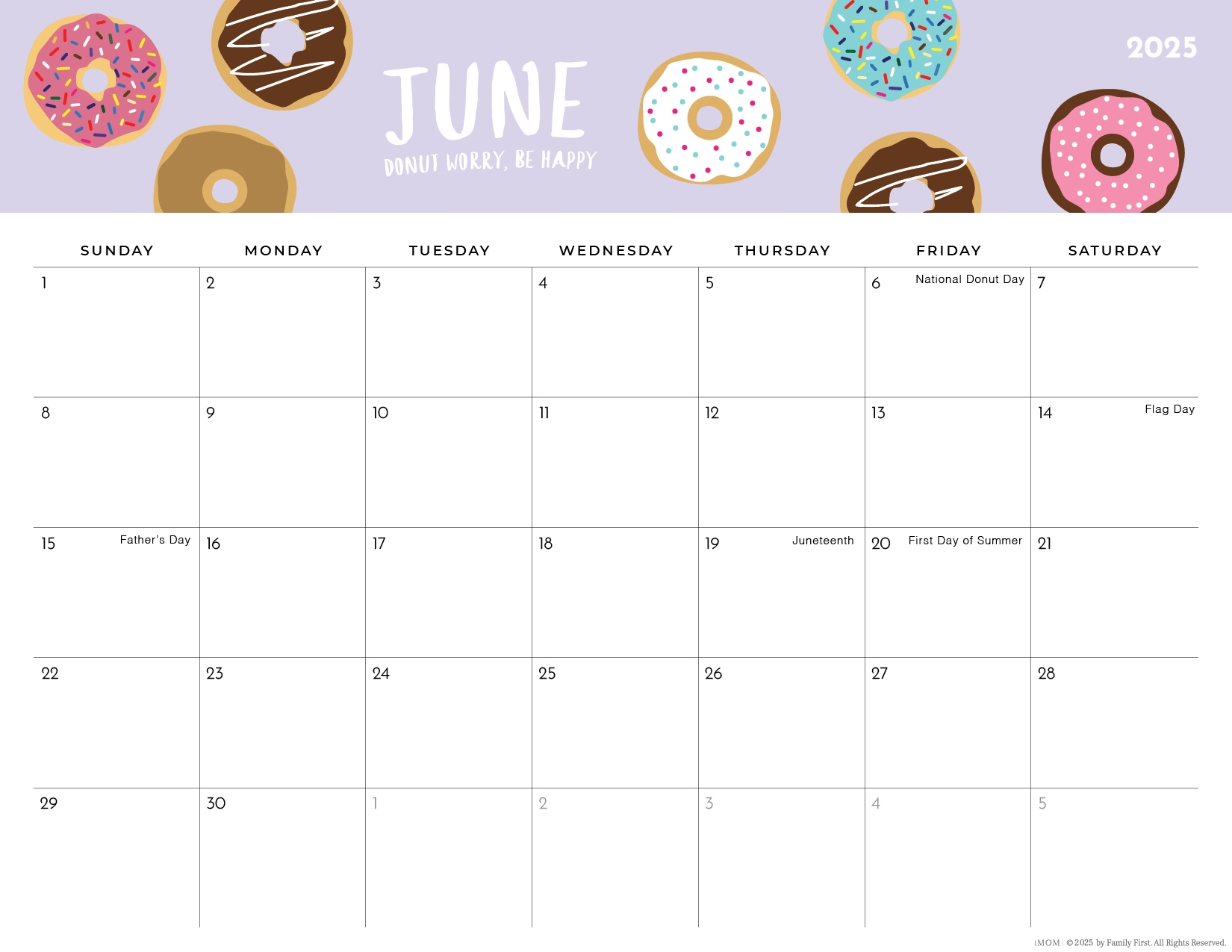 2025 2026 Foodie Printable Calendars For Moms IMOM