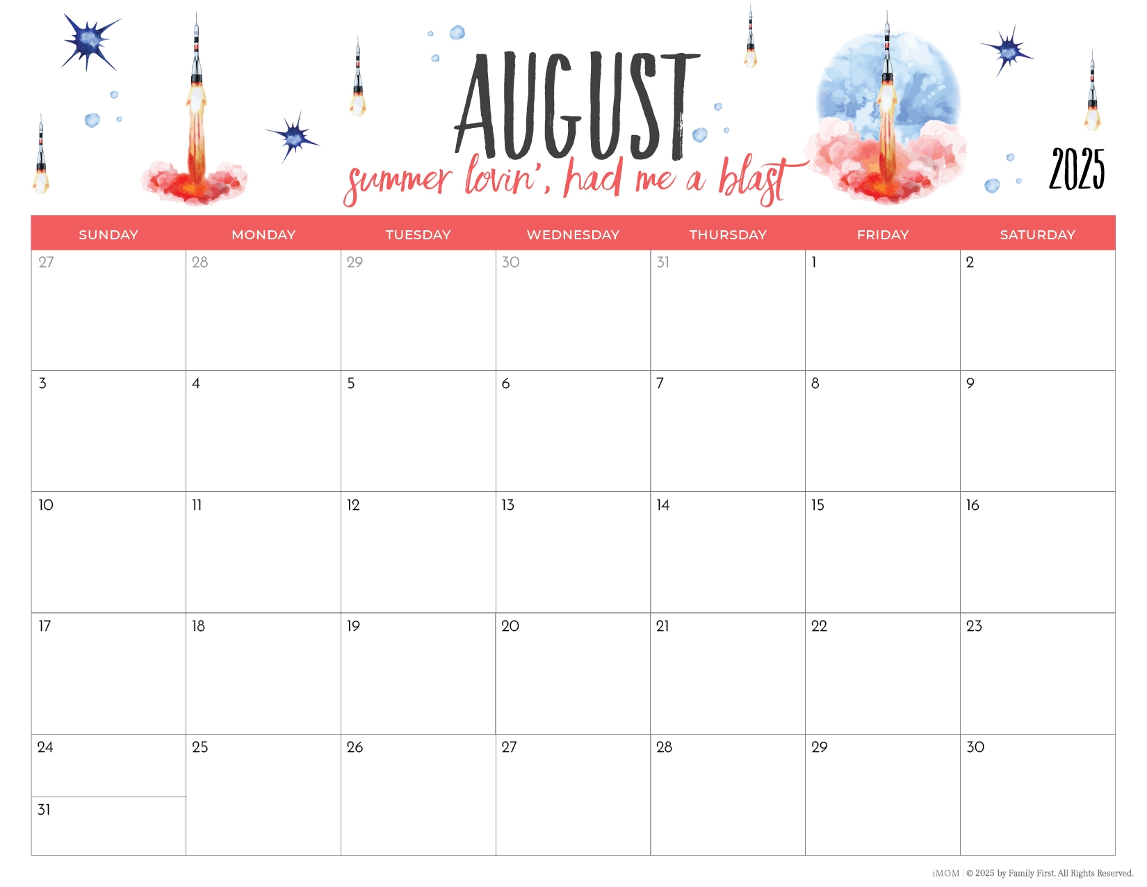 2025 Printable Calendars For Moms IMOM