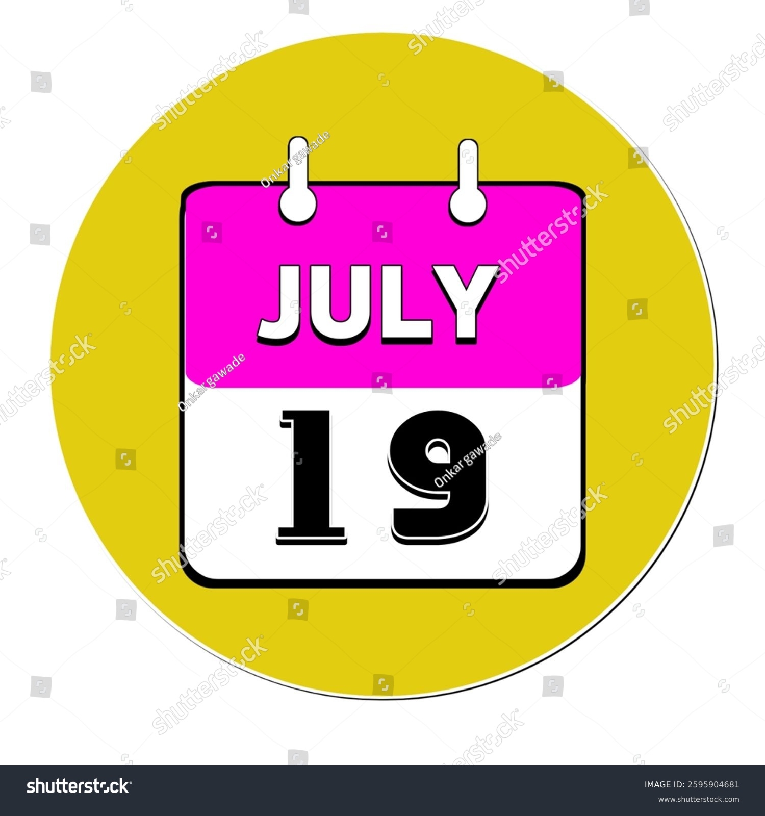 80 19 July 3d Icon Royalty Free Images Stock Photos Pictures Shutterstock