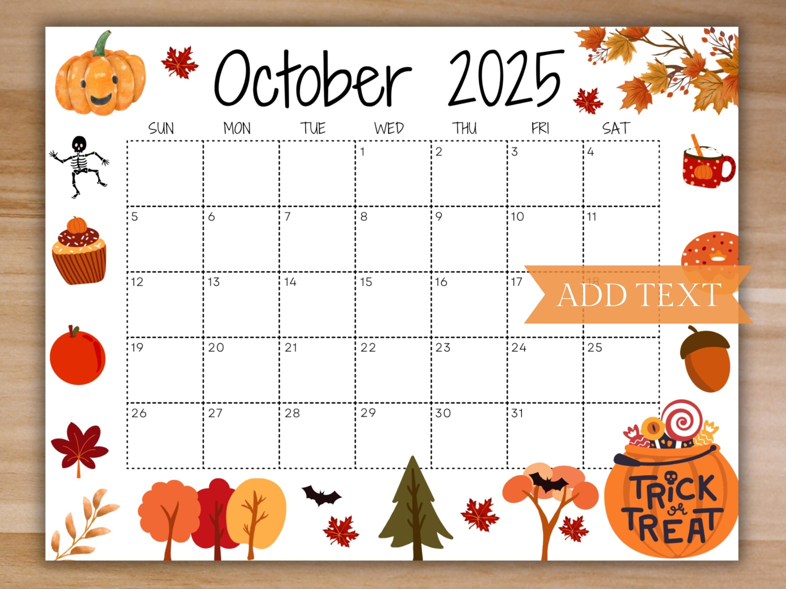 Calendar 2025 October