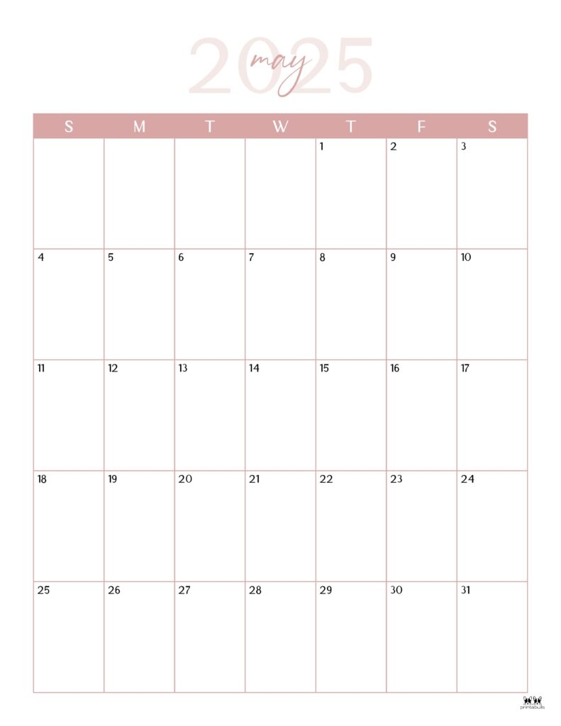 Free Printable Calendar 2025 With Space To Write