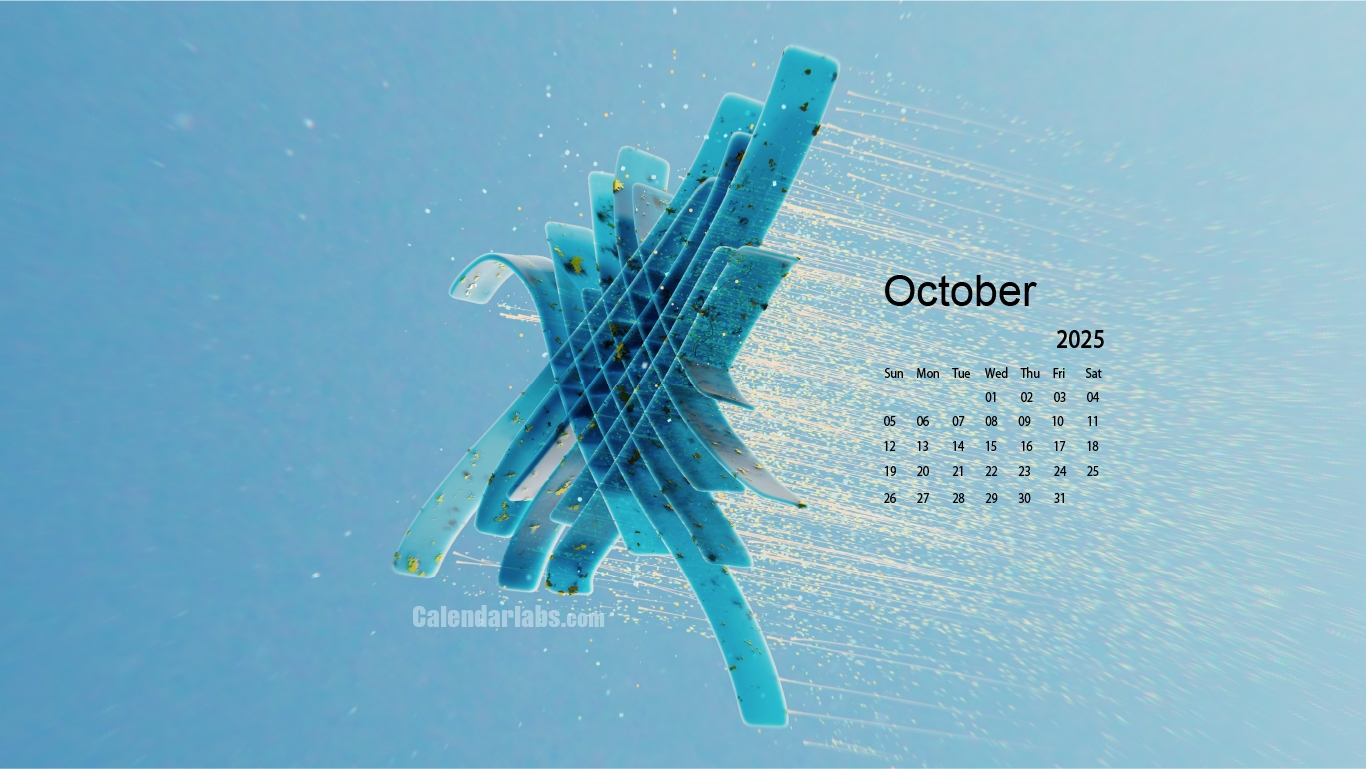October 2025 Desktop Wallpaper Calendar CalendarLabs