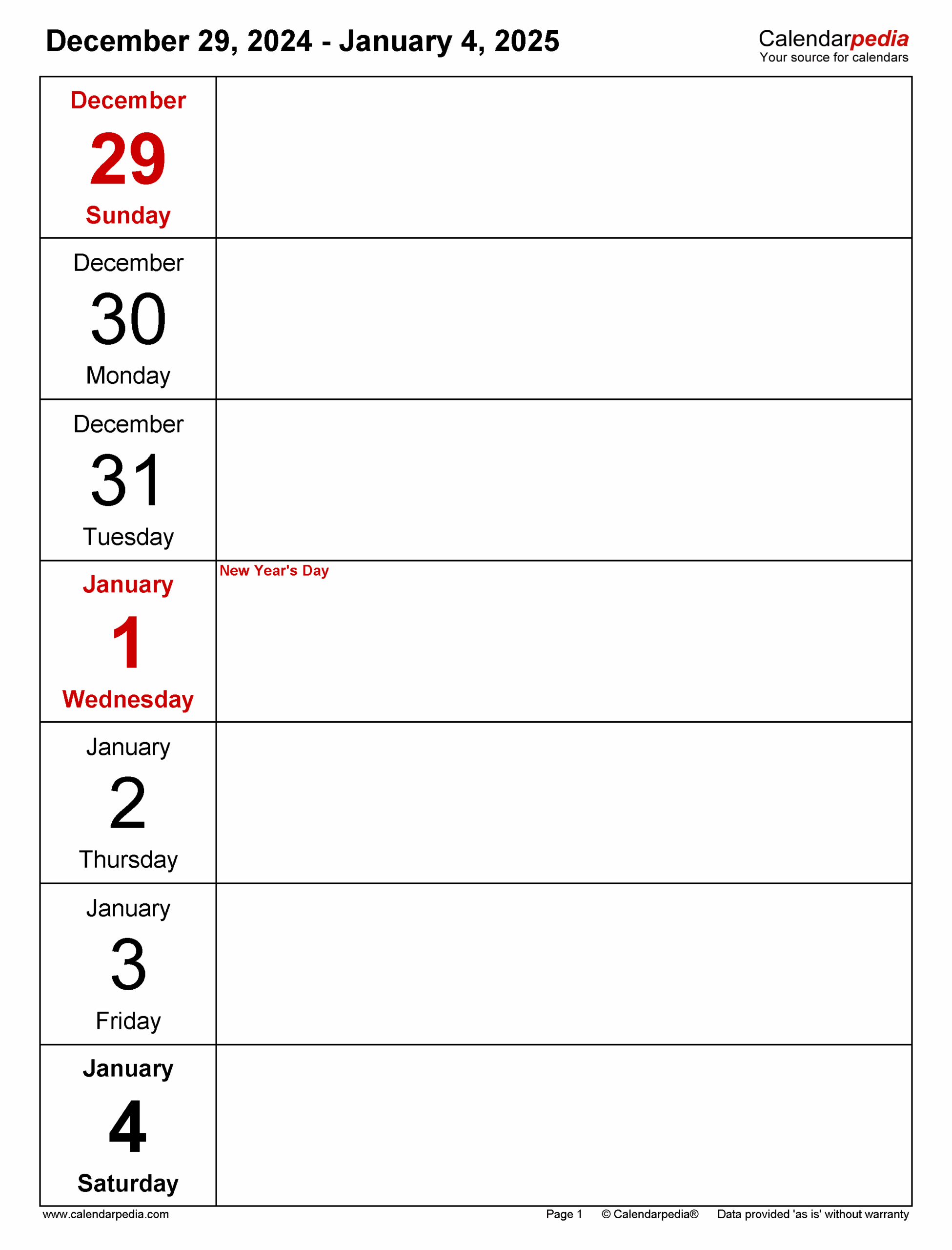Free Printable 2 Week Calendar 2025